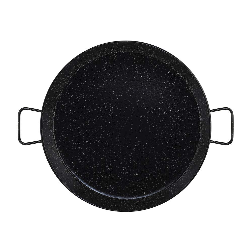 Metaltex 7398250000 Paella-Pfanne, emaillierter Stahl, Schwarz