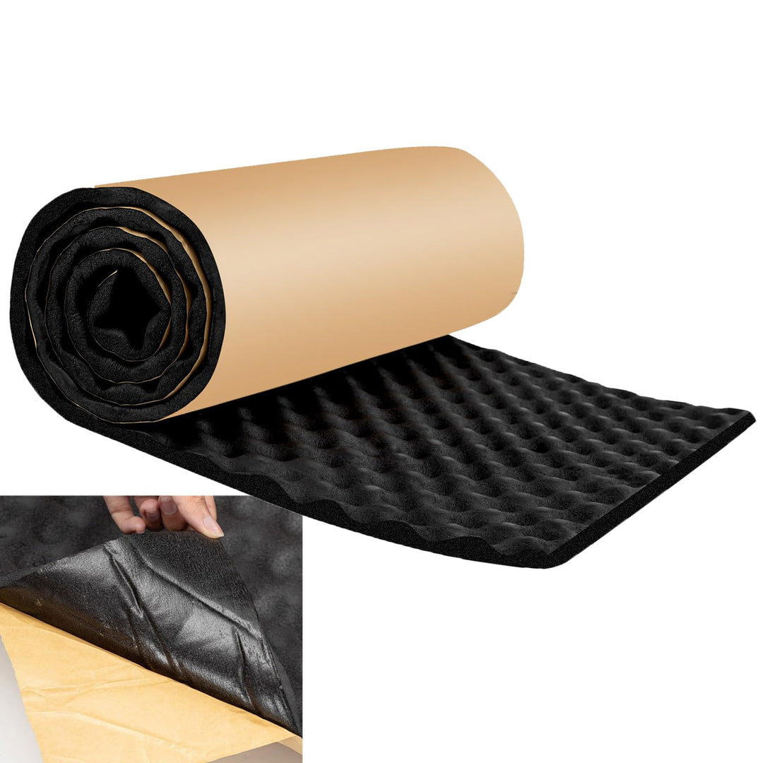 Baketron Selbstklebend 20mm Dämmmatten Dämmung Isolierung Kautschuk - 8m x 50cm(2m x 50cm x 4Rollen)