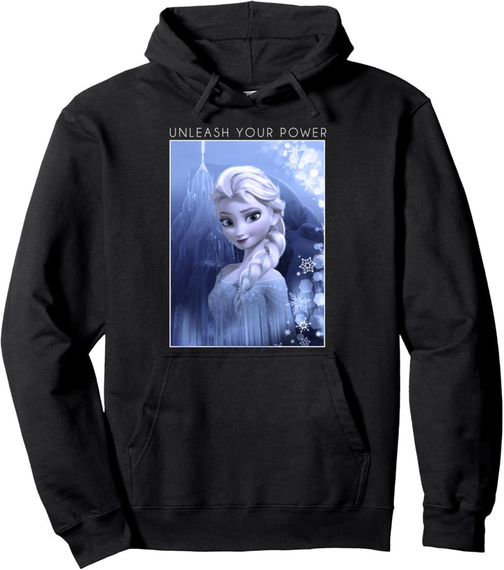 Disney Frozen Elsa Unleash Your Power Portrait Poster Pullover Hoodie