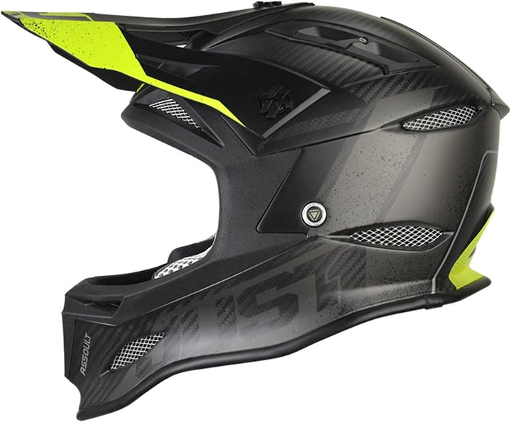 Just 1 Helmets Just1 Jdh Assault Black-Yellow + MIPS XXL Downhill/MTB/Enduro Helm, Schwarz-Gelb