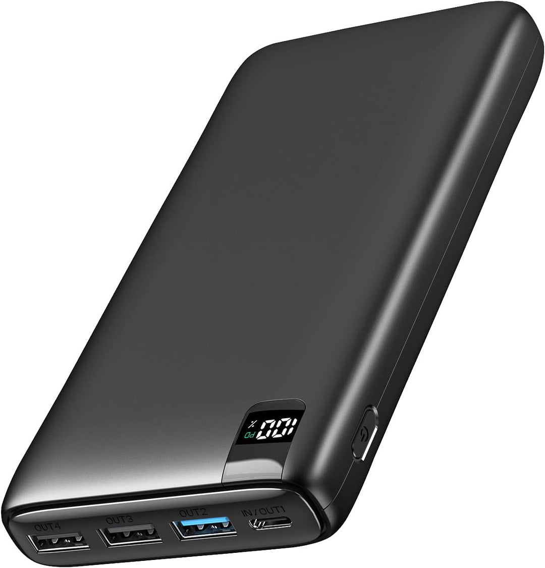 A ADDTOP Powerbank 26800mAh, externer Akku mit 22,5W Power Delivery, Tragbares Ladegerät mit 4 Ports
