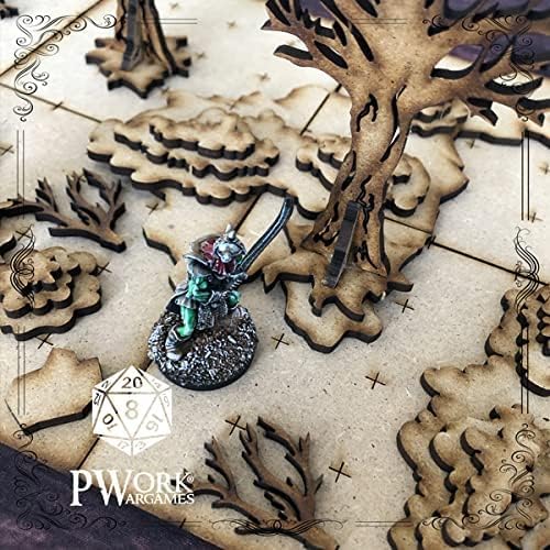 The Forest (La Foresta) – 3D Tactical Maps Rpg Fantasy Dungeon Tiles – Taktische 3D-Karten, modular,