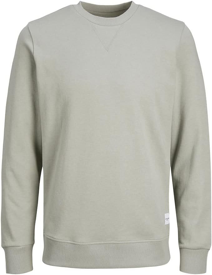 Jack & Jones Herren Jack & Jones Male Sweatshirt Einfarbig Sweatshirt Sweatpullover S Wrought Iron,