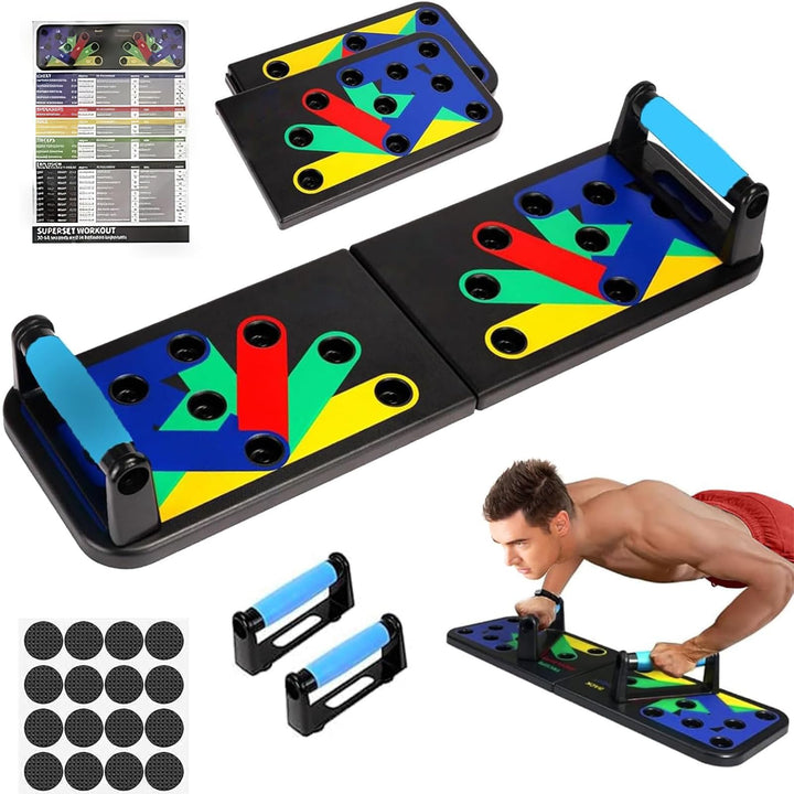 Push Up Board, Multifunktionale Liegestützbrett, Tragbar Liegestütze Brett, Faltbar, Fitnessgeräte f