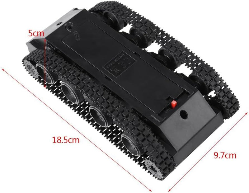 Tank Chassis, Smart Robot Car Tank Chassis Kit, Leichtes stossdämpftes Kunststoff Tankchassis DIY Ki