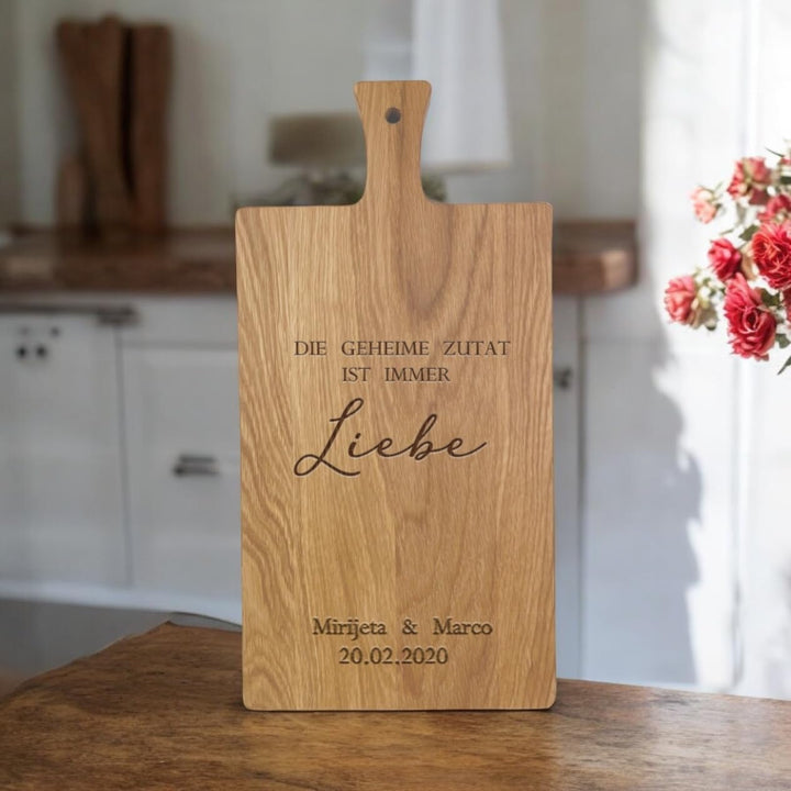Personalisiertes Hochzeitsgeschenk | Hochzeitsgeschenk mit Name | Brautpaar Geschenk | Schneidebrett