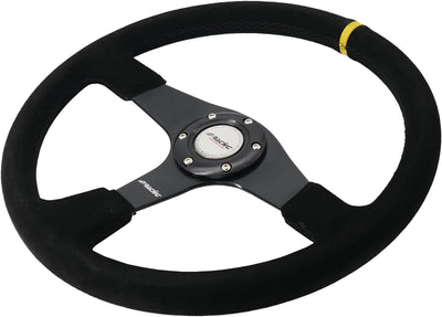 Simoni Racing DEF Verteidiger Universal Lenkrad, Schwarz Shammy