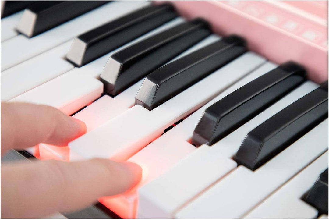 McGrey LK-6120-MIC Keyboard Set - Einsteiger-Keyboard mit 61 Leuchttasten - 255 Sounds und 255 Rhyth