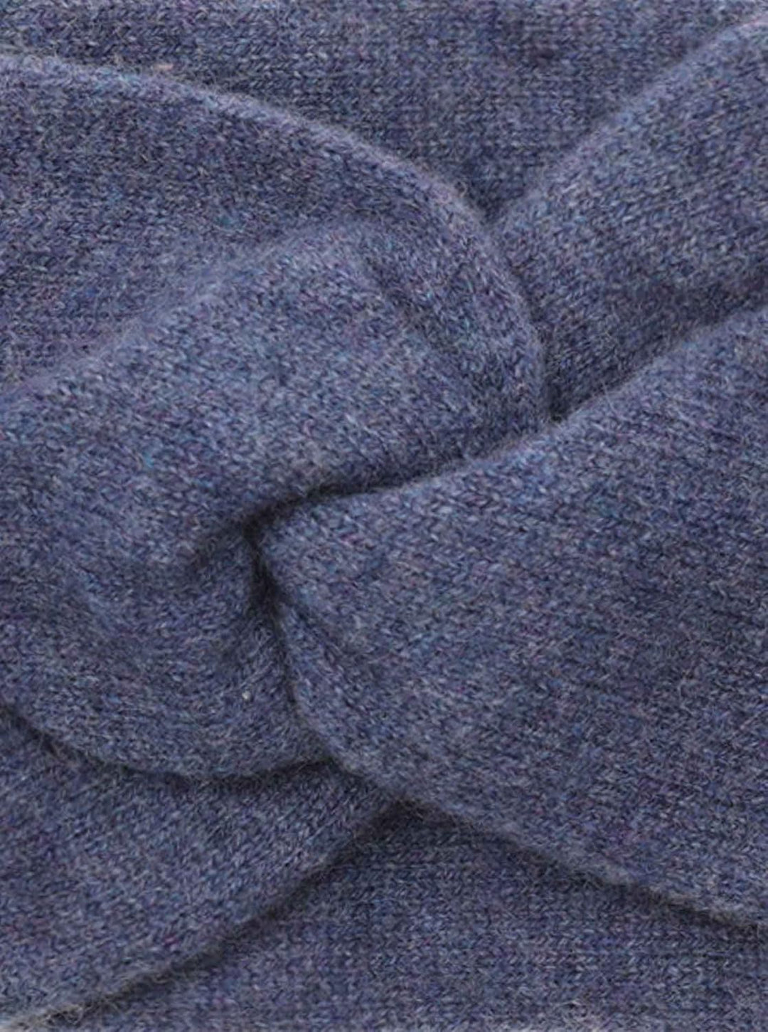 Zwillingsherz Stirnband aus 100% Kaschmir - Hochwertiges Strick-Kopfband im Uni Design für Damen Fra