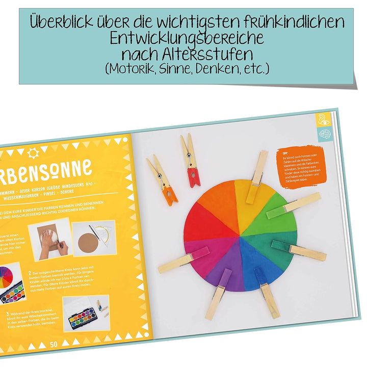 Gemeinsam basteln, gemeinsam wachsen - Das Kinderbastelbuch für gezielte Förderung: Die schönsten Mo
