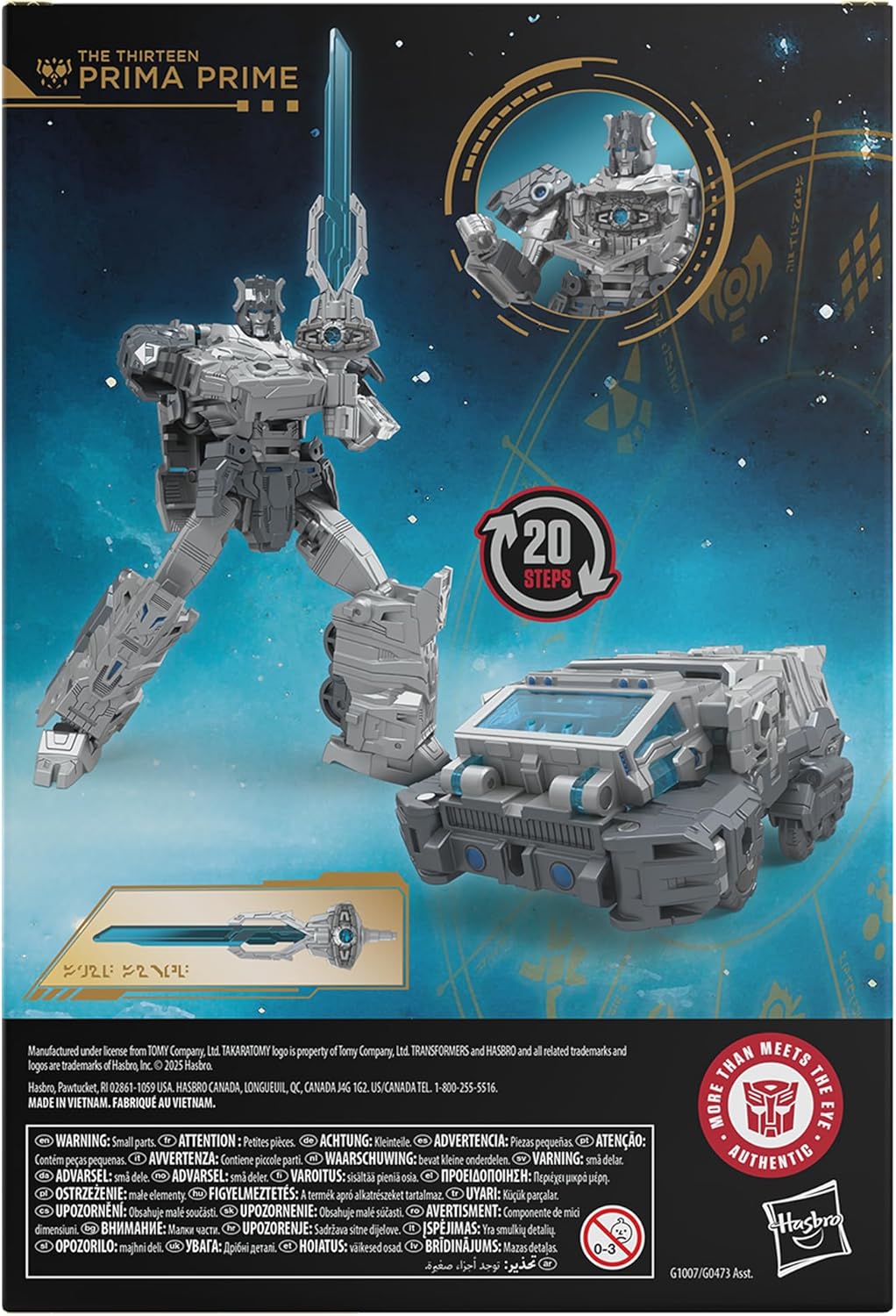 Transformers Age of The Primes Voyager-Klasse The Thirteen Prima Prime, verwandelbare Action-Figur