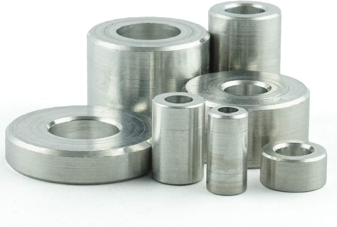 Eisenwaren2000 |M8 Distanzhülse aus Alu - Ø aussen: 15 mm; Ø innen: 9 mm; Länge: 5 mm - (50 Stück) A