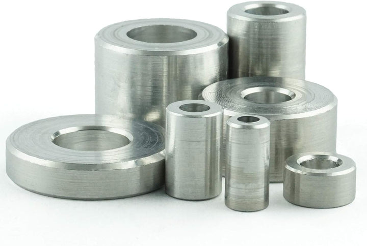Eisenwaren2000 |M8 Distanzhülse aus Alu - Ø aussen: 15 mm; Ø innen: 9 mm; Länge: 5 mm - (50 Stück) A