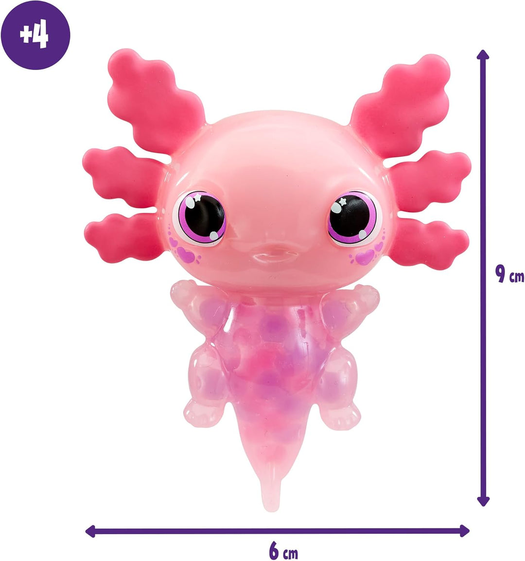 Bizak Animagic Axolotl Elektronisches und Luminisches Haustier, Rosa, ab 4 Jahren, sensorisches Spie