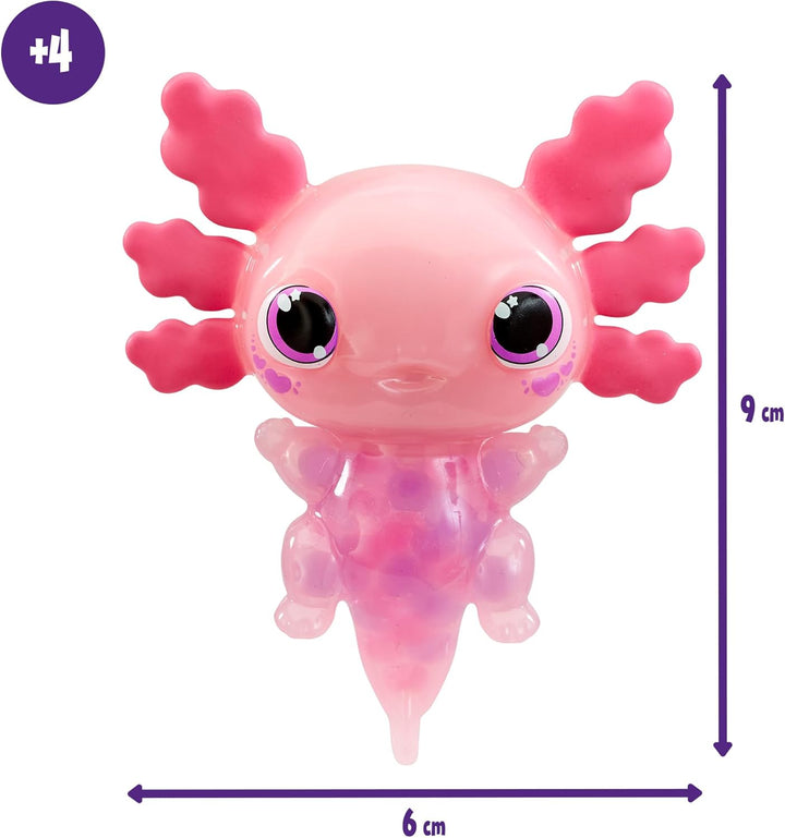 Bizak Animagic Axolotl Elektronisches und Luminisches Haustier, Rosa, ab 4 Jahren, sensorisches Spie