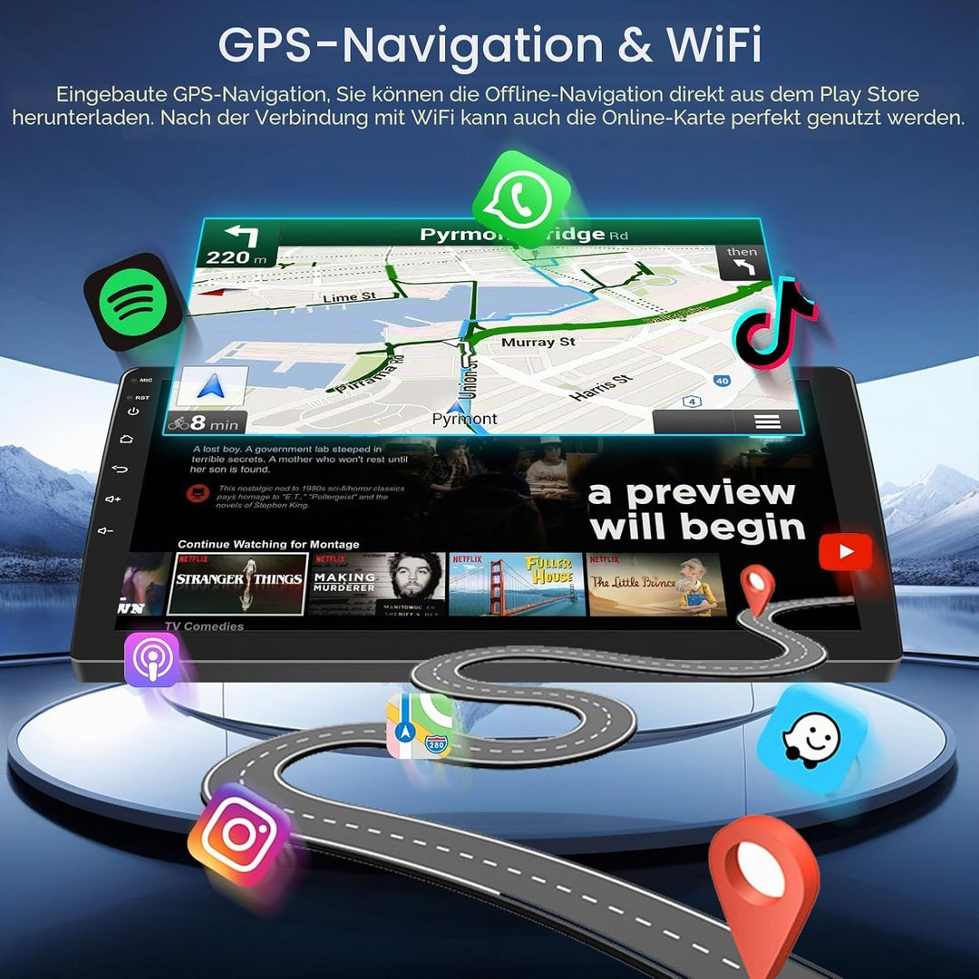 Hikity 2+64G 9" Android Autoradio für Renault Megane 3 2009-2014 | Wireless Carplay Autoradio 2 DIN