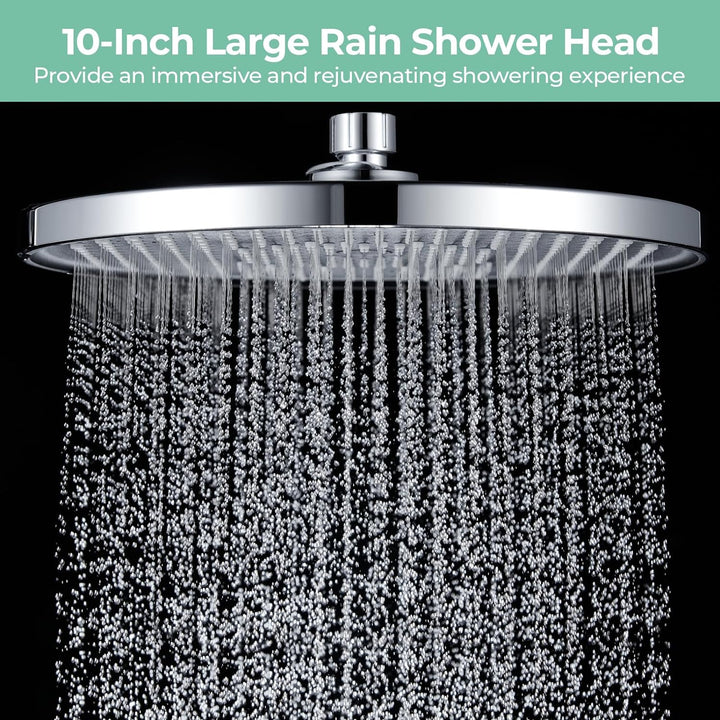 Regenduschkopf Duschkopf Regendusche Watersaving YUANNY 10 Zoll Wasserspar Universal-Kopfbrause mit