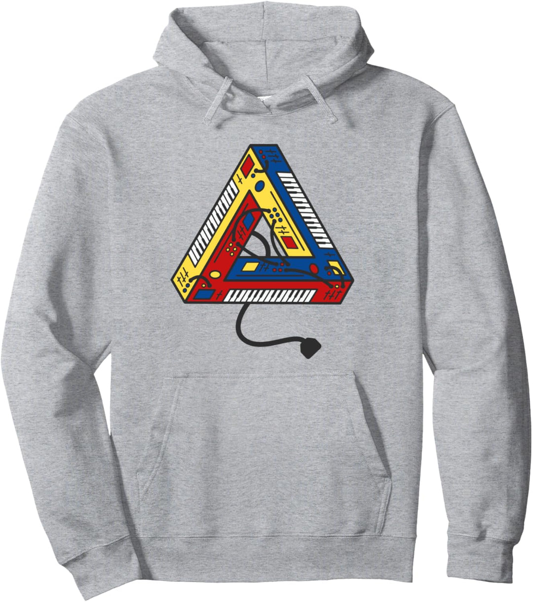 Synthesizer Studio Gear Synth Producer DJ DAW Nerd Pullover Hoodie