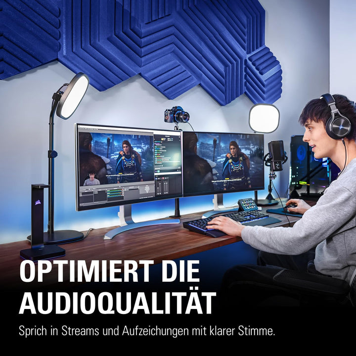 Elgato Wave Panels Starter Set (Blau) - Schalldämmende Module, Dual-Density-Schaumstoff, einzigartig