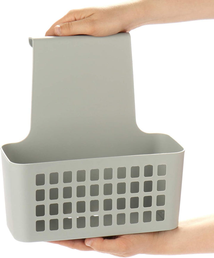 com-four® 2X Hängekorb, robuste Aufbewahrungsbox aus Kunststoff, Organizer für Küche, Bad und Kleide