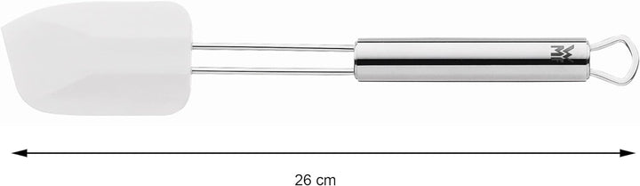 WMF Profi Plus Teigschaber 26 x 5,5 cm, Cromargan Edelstahl teilmattiert, Silikon, spülmaschinengeei