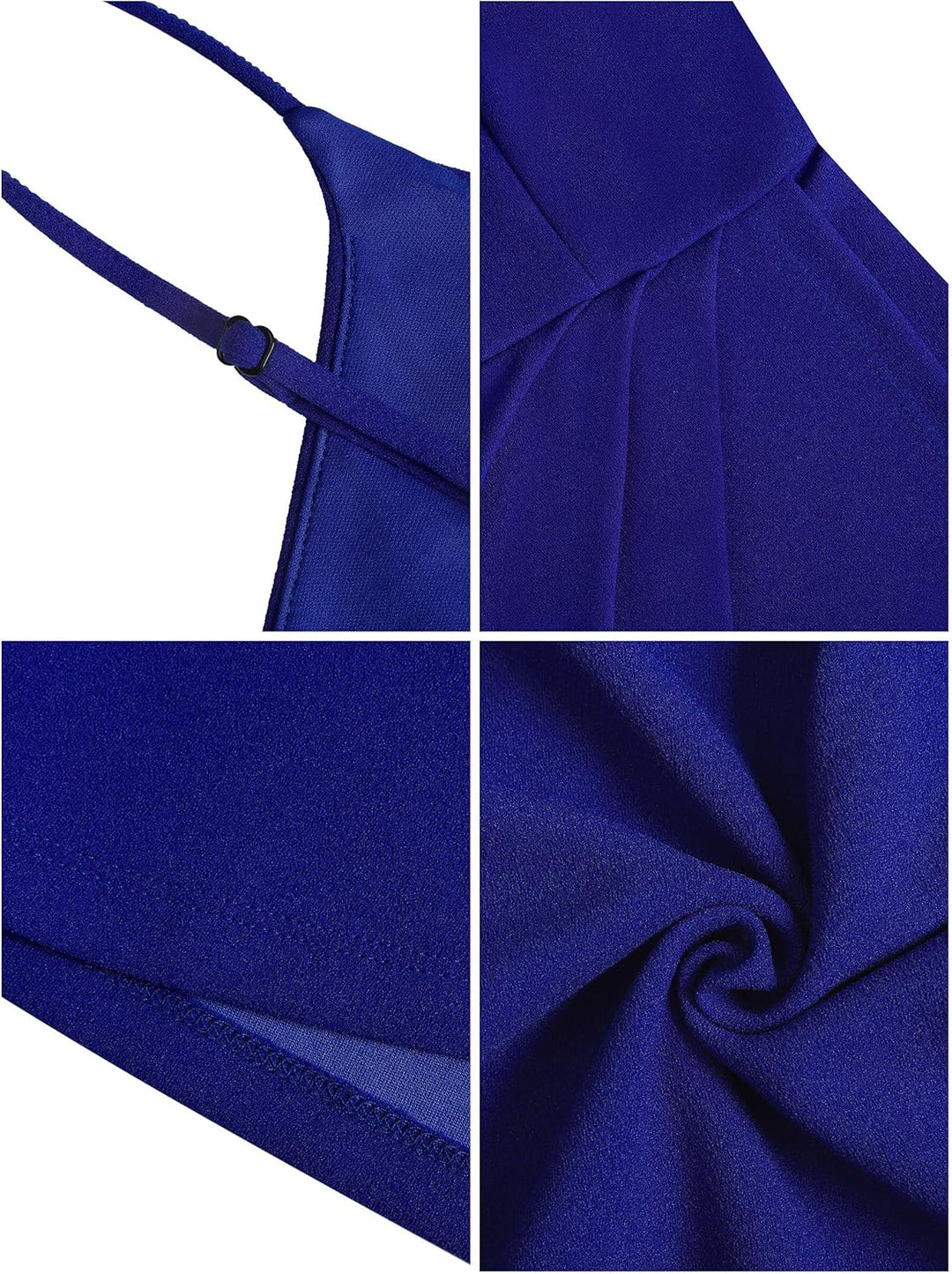 Missufe Damen Sommerkleid Cocktailkleid Partykleid Wickelkleid Elegant Festliche Minikleid Bodycon Ä