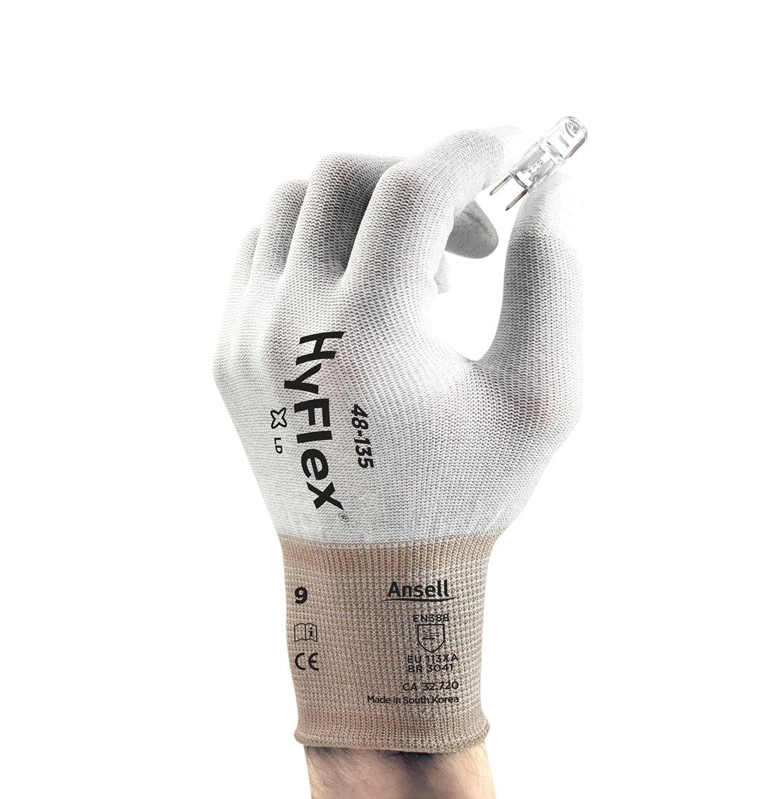Ansell SensiLite 48-135 Spezialzweck-Handschuhe, Mechanikschutz, Weiss, Grösse 6 (12 Paar pro Beutel