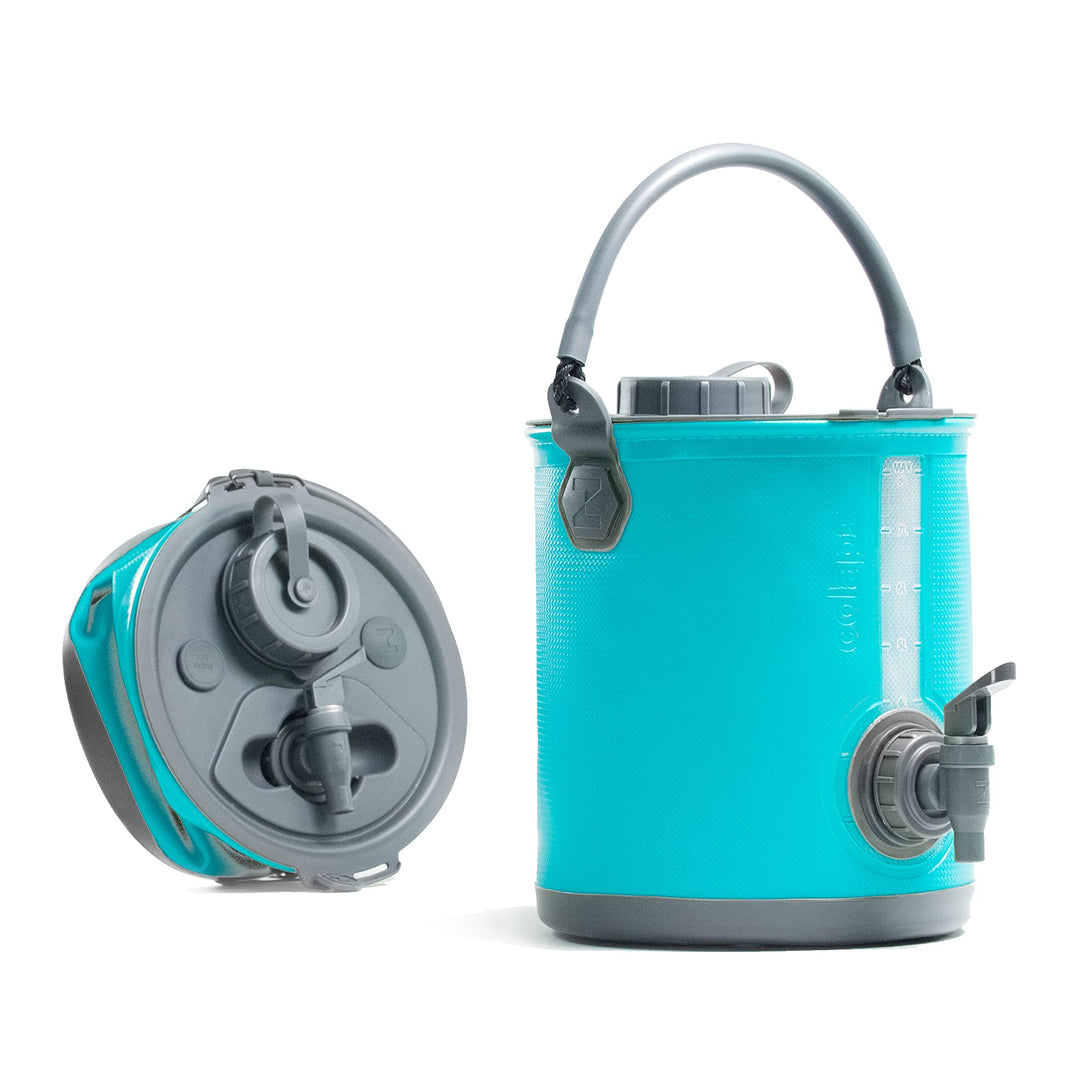 Colapz 2-in-1 Faltbarer Wasserkanister mit Hahn – BPA-freier Trinkwasserbehälter &amp; Falteimer für Cam
