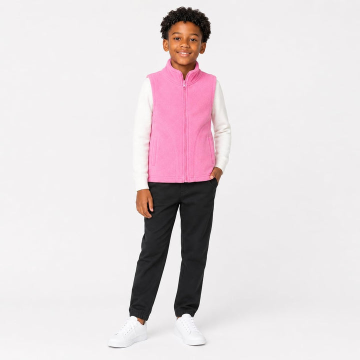 Mud Kingdom Jungen Weste Fleece Einfarbig 5 Jahre Rosa, 5 Jahre Rosa