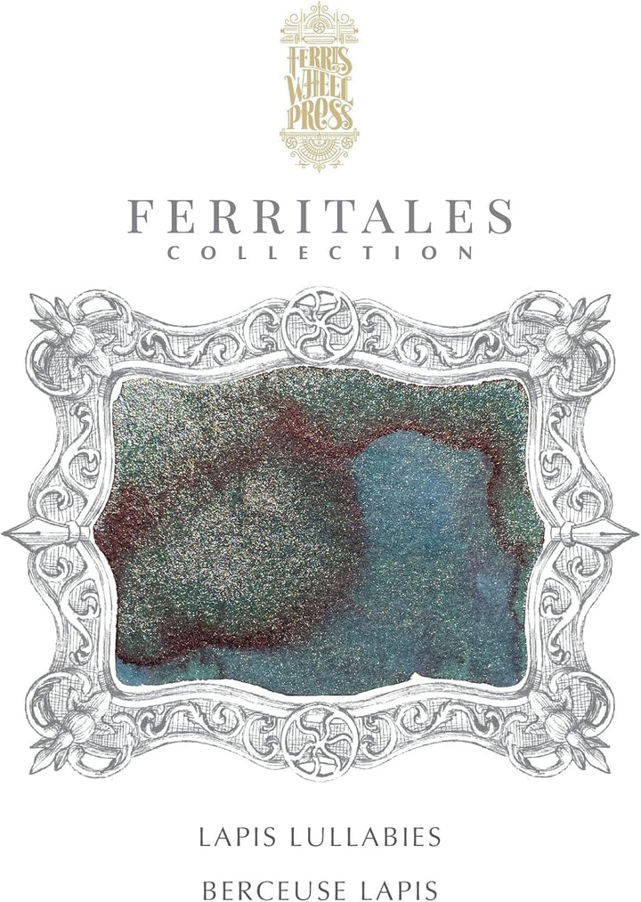 Ferris Wheel Press Fountain Pen Ink | FerriTales Collection | Lapis Lullabies Blue with Champagne Sh