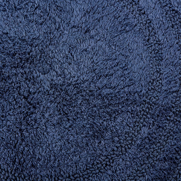 DII Crochet Collection Wende-Badematte, klein, oval, 43 x 61 cm, Französisch Blau. 43 x 61 cm (Oval)