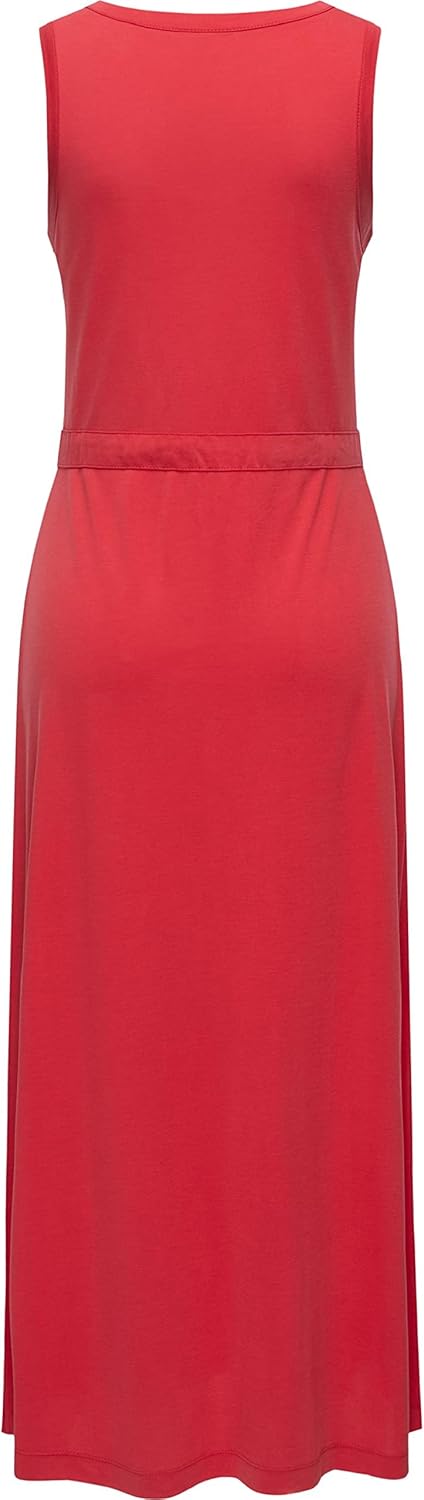 Ragwear Damen Kleid Sommerkleid langes Maxikleid Giggi XS-XXL XL Extra Tall Rot, XL Extra Tall Rot