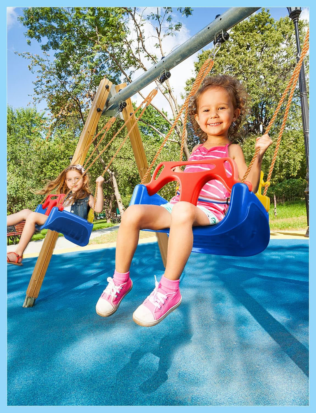Glymnis Babyschaukel 3 in 1 Kinderschaukel Babysitz verstellbar und mitwachsend Schaukelsitz Gartens