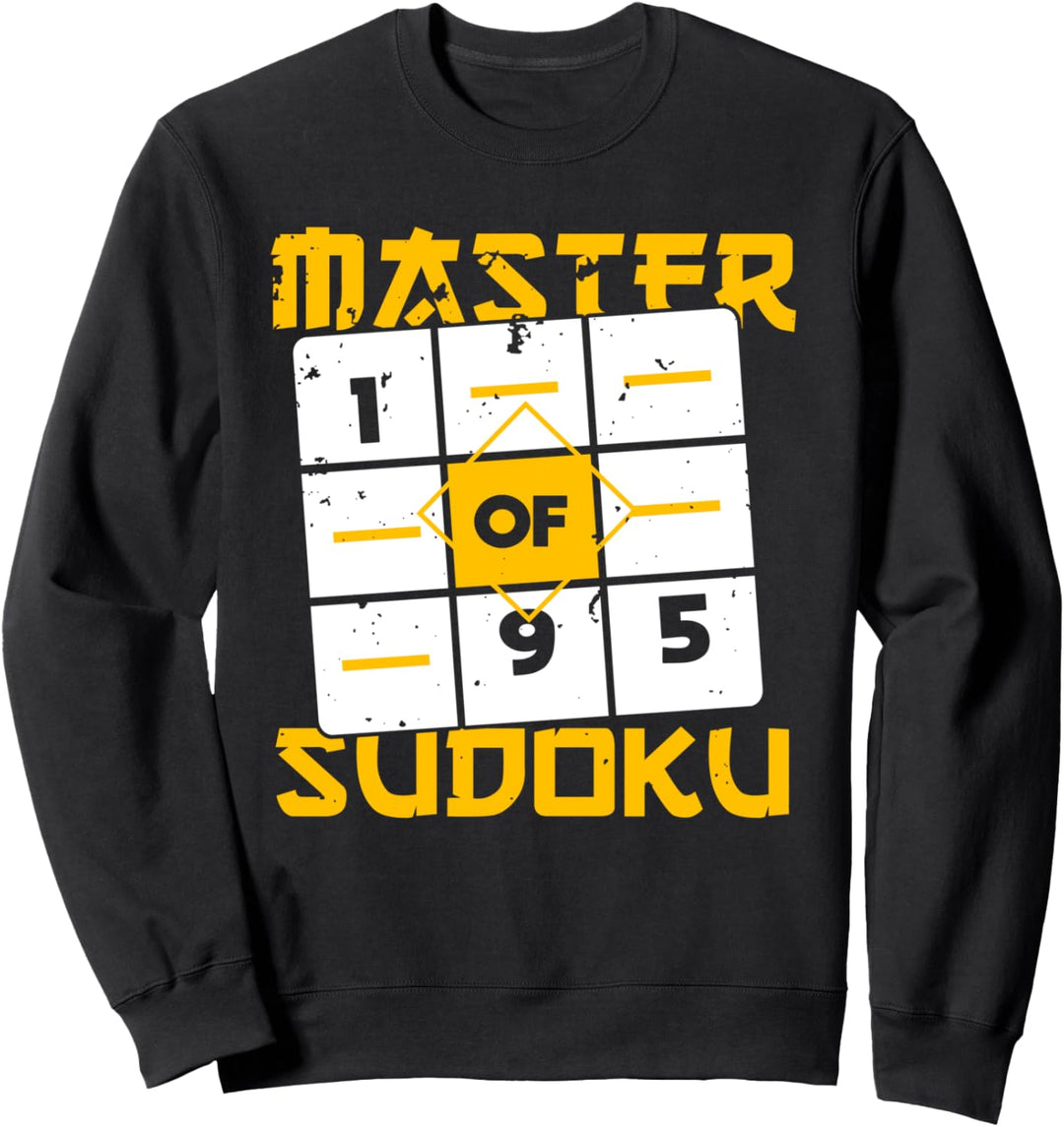 Master Of Sudoku | Sudoku Champion Math Game Joke Saying Sweatshirt