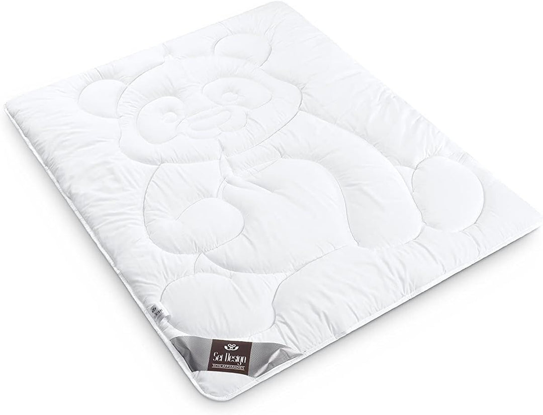 sei Design Baby Bettdecke Steppdecke 100x135 Pandabär, Babydecke mit weichstem Mikrofaserbezug - ext