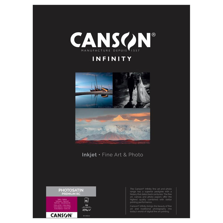 Canson 200001663 PhotoSatin Premium RC Box, A2 A2 42x59,4 cm, A2 42x59,4 cm