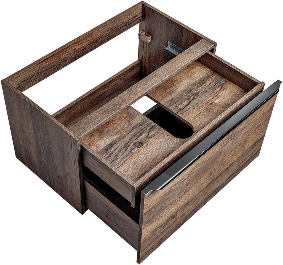 Lomadox Badezimmer Waschtischunterschrank 80cm in Vintage Oak Nb., 2 Softclose-Auszüge, B/H/T ca. 80