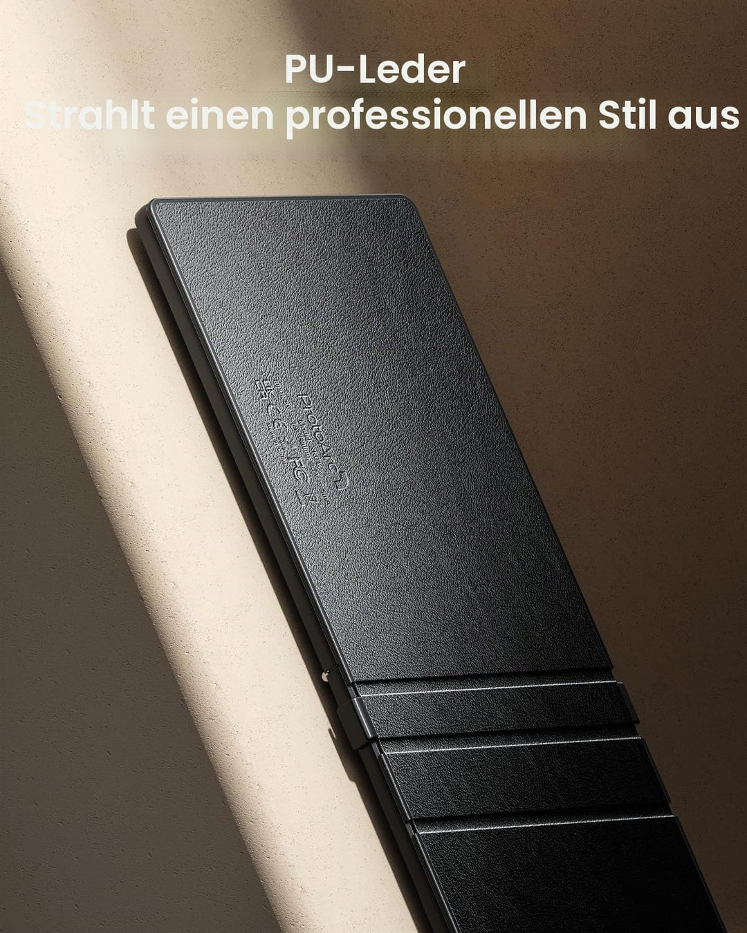 ProtoArc XK04 Faltbare kompakte Tastatur, US Layout tragbare Bluetooth-Tastatur mit PU-Lederbezug, k