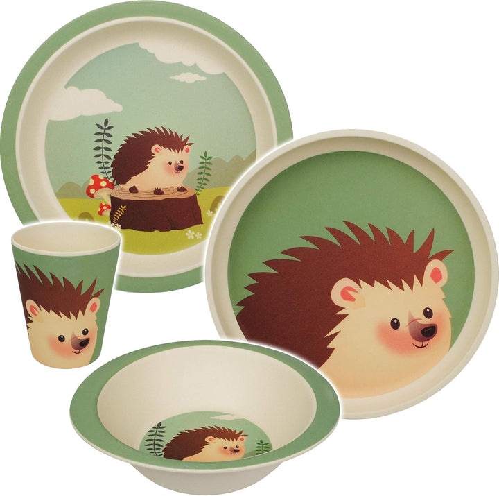 alles-meine.de GmbH 4 TLG. Set - Kunststoff - Geschirrset - Tiere - Waldtiere &amp; Zootiere - BPA frei