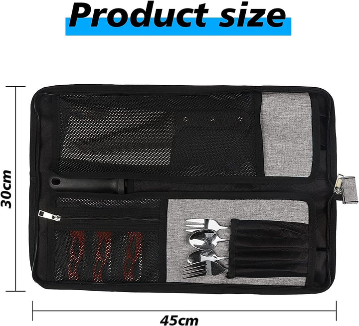 YWYHHM Messertasche, Messer-Rolltasche Kochmesser Rolltasche Messerkoffer mit 13 Fächern für Messer