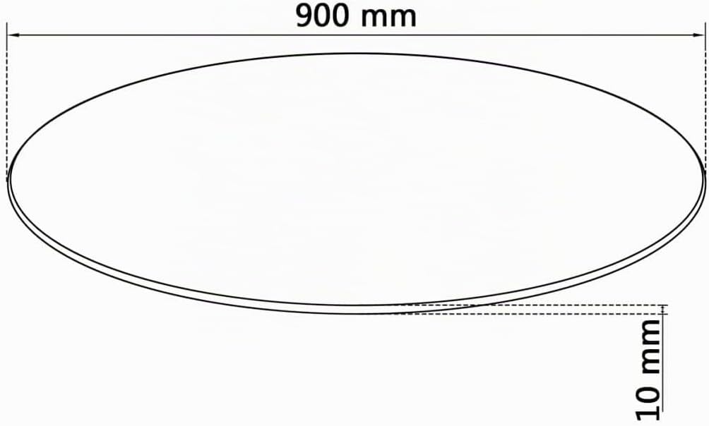 vidaXL Tischplatte Esstischplatte Glasplatte Ersatztischplatte Couchtischplatte Gartentischplatte Ge