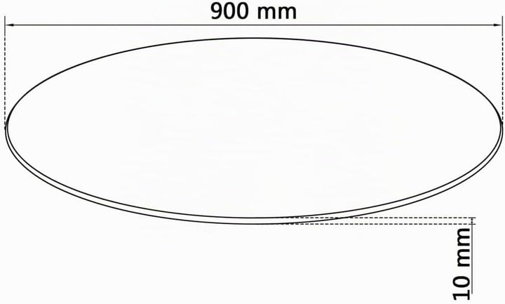 vidaXL Tischplatte Esstischplatte Glasplatte Ersatztischplatte Couchtischplatte Gartentischplatte Ge