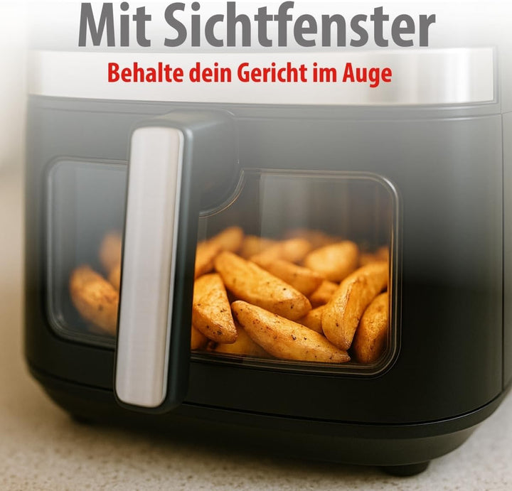 alpina Heissluftfritteuse 9L - Airfryer XXL - Air Fryer mit Digitalem Display - Heissluftfritteuse m