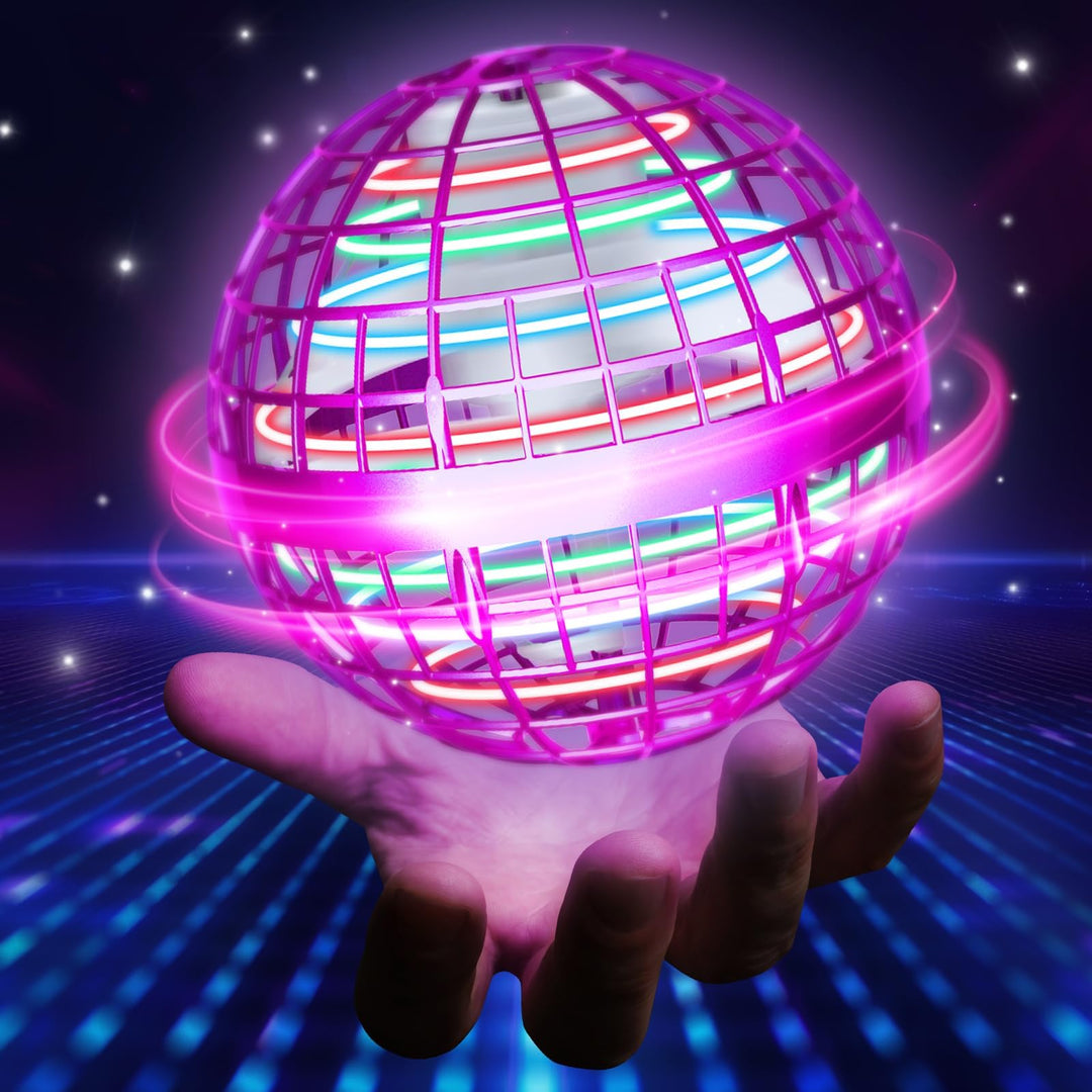 UROINT 2026 Fliegender Ball Spielzeug FüR Jungen, Hover Flying Magischer Schwebeball Spinner Boomera