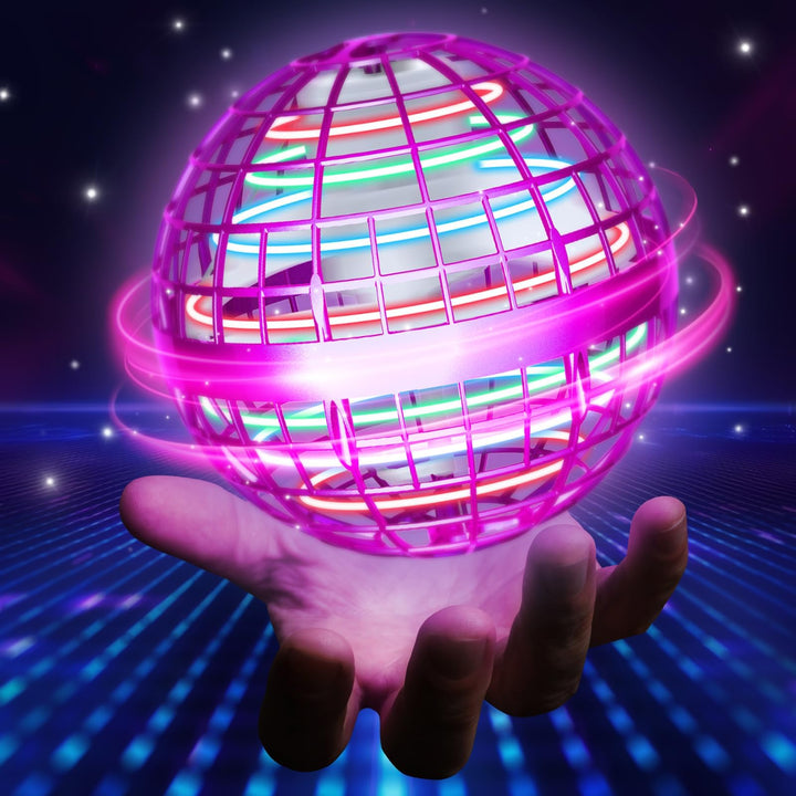 UROINT 2026 Fliegender Ball Spielzeug FüR Jungen, Hover Flying Magischer Schwebeball Spinner Boomera