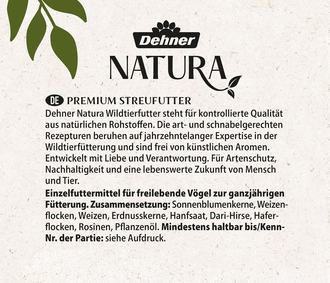 Dehner Natura Wildvogelfutter, Streufutter, 20 kg
