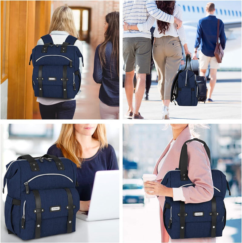 FuisDiL Rucksack Damen Laptop Rucksack mit Laptopfach 15,6 Zoll Schulrucksack Mädchen Teenager Schul