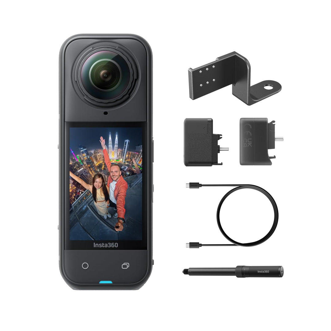 Insta360 X5 Creator-Bundle - wasserdichte 8K 360°-Kamera, führend bei wenig Licht, unsichtbarer Self