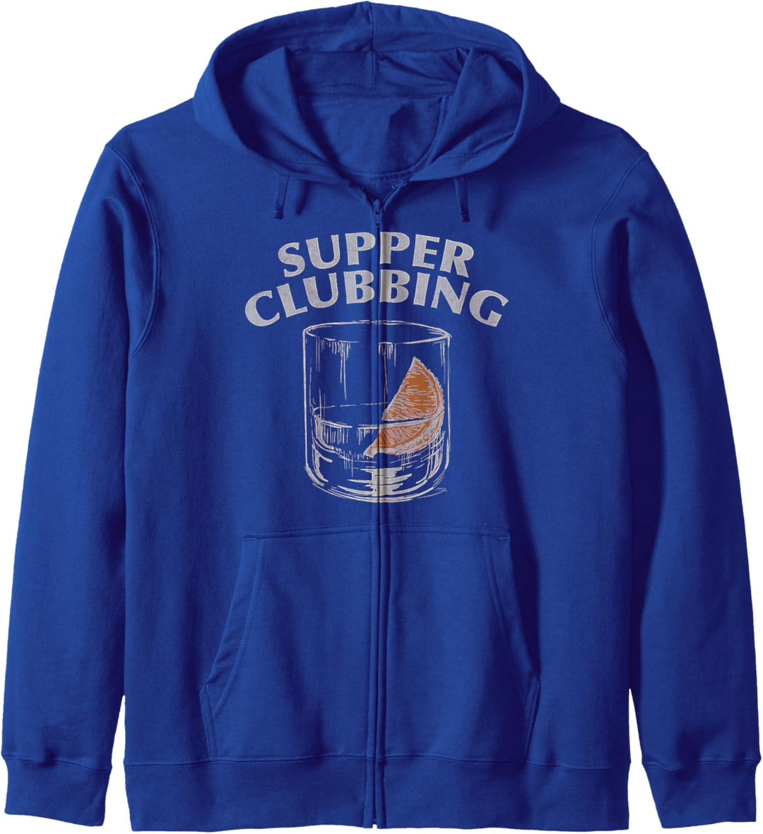 Drinking Supper Clubbing Orange Kapuzenjacke