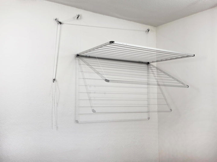 Lift Wäschetrockner Wäscheständer Wandtrockner 120cm platzsparend, rostfrei für drinnen und draussen